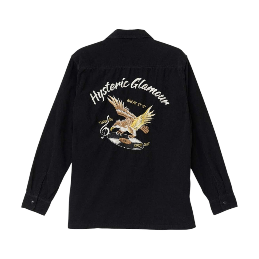 [HYSTERIC GLAMOUR]BREAK IT UP刺繍 オープンカラーシャツ(02263AH03)