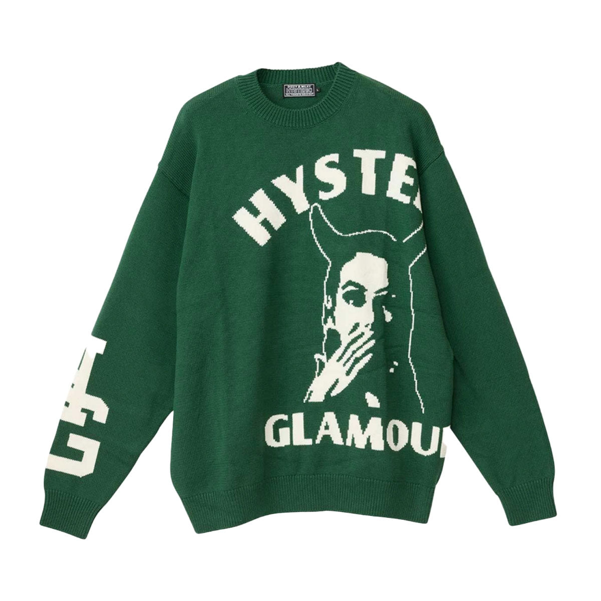 HYSTERIC GLAMOUR スカンクフロントニット HYSTERIC GLAMOUR]SPEAK NO EVIL編込 セーター (02263NS02) – R&Co.