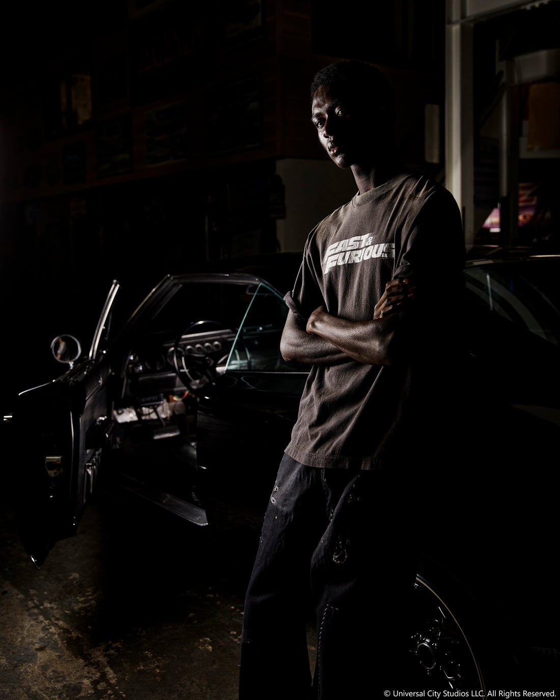 [SAINT Mxxxxxx]FF_SS T-SHIRT/FAST FURIOUS/BLACK(SM-MK8-0000-C06)