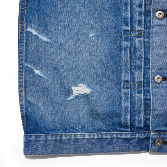 SEQUEL]DAMEGE DENIM JACKET/INDIGO(SQ-25SS-JK-04) – R&Co.