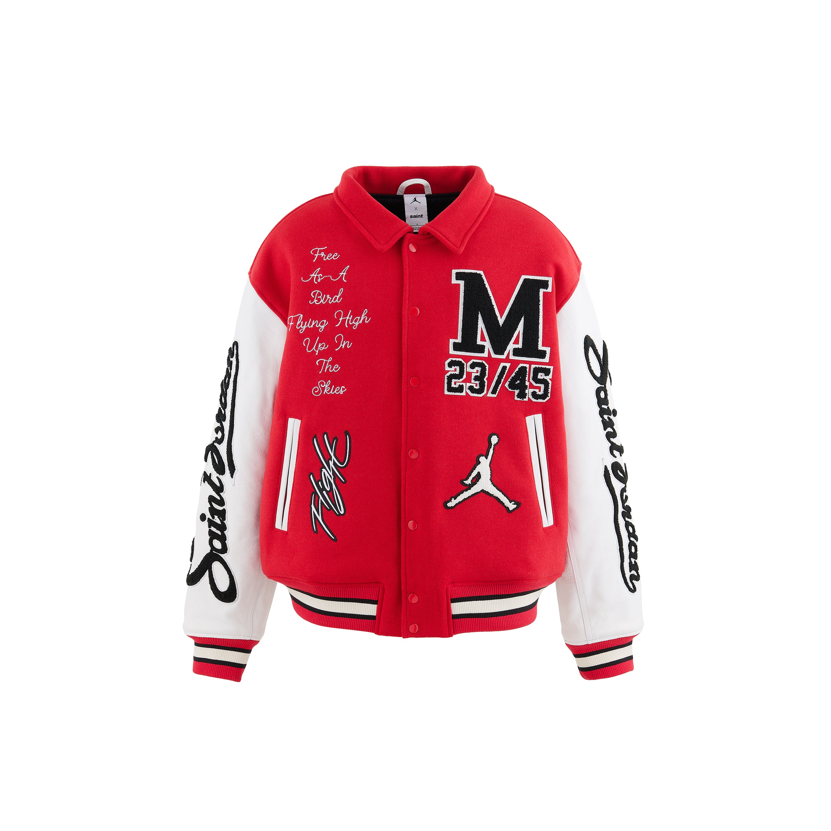 Mjその② SAINT Mxxxxxx]×JORDAN MJ SM VARSITY JKT/RED(SM-MK8-0000-J08) – R&Co.