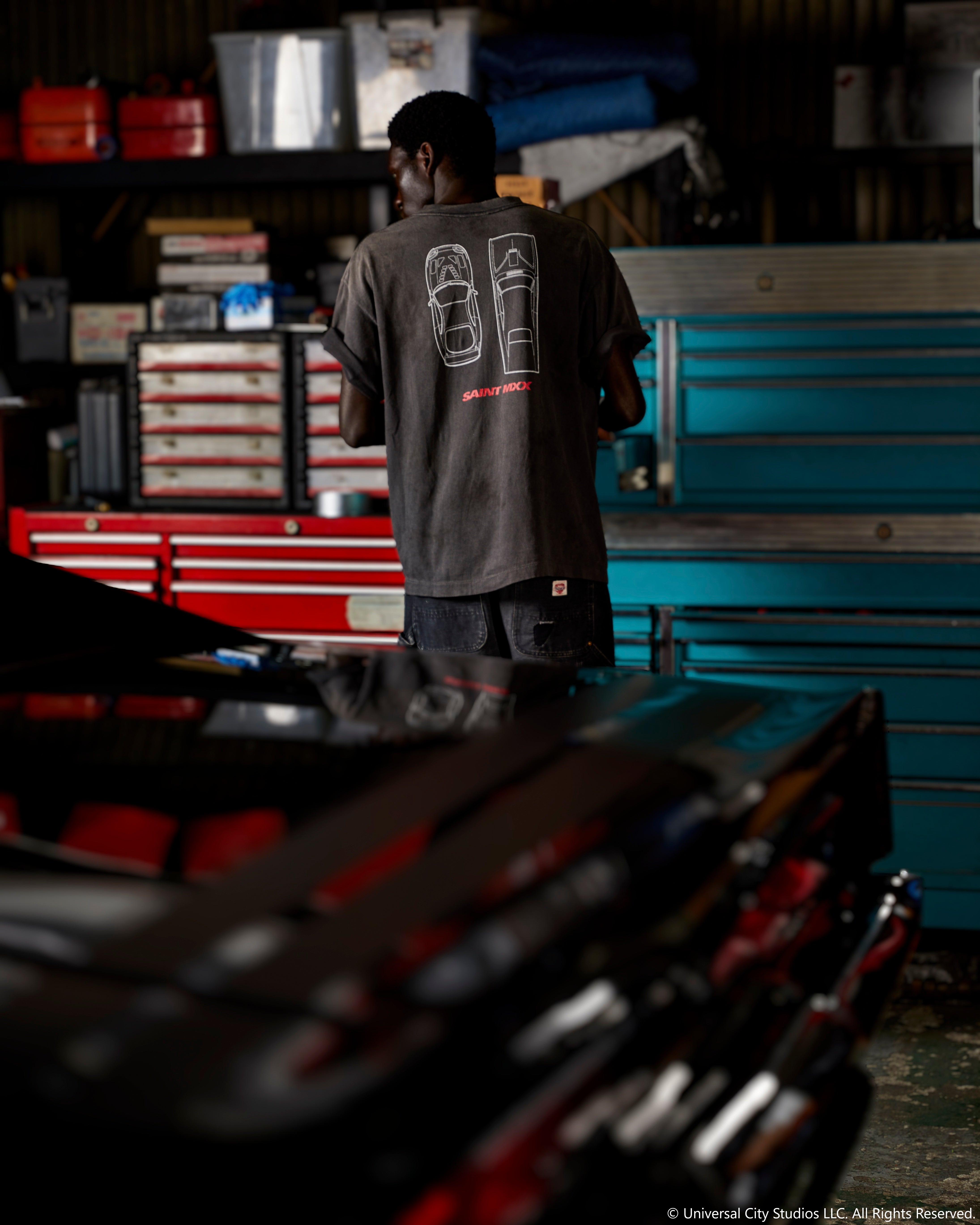 SAINT Mxxxxxx]FF_SS T-SHIRT/FAST FURIOUS/BLACK(SM-MK8-0000-C06