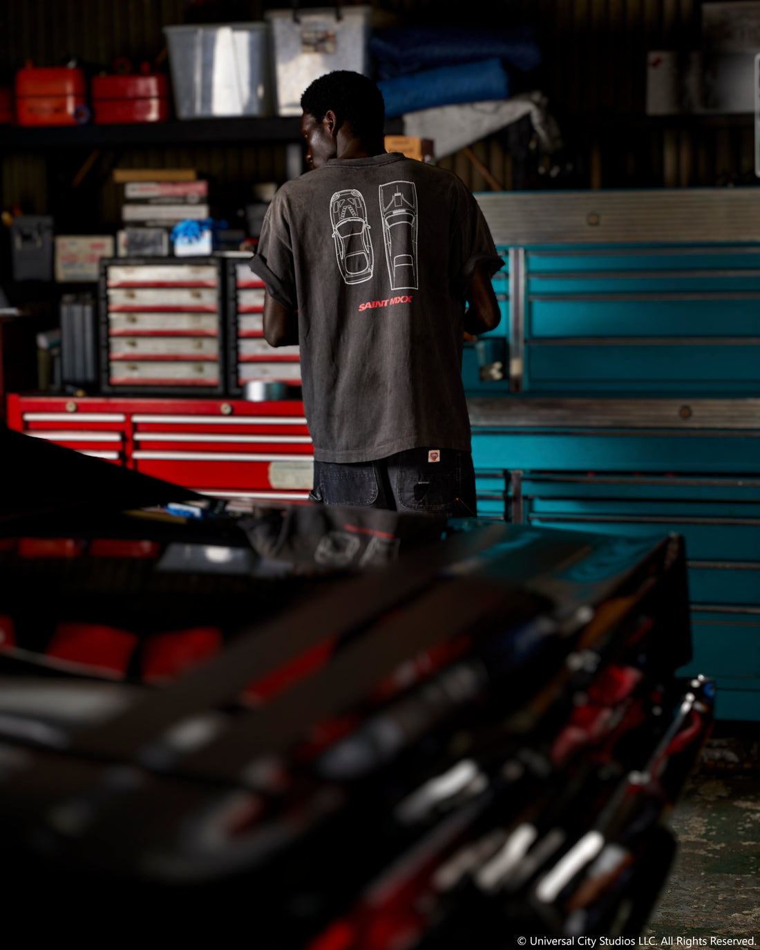 [SAINT Mxxxxxx]FF_SS T-SHIRT/FAST FURIOUS/BLACK(SM-MK8-0000-C06)