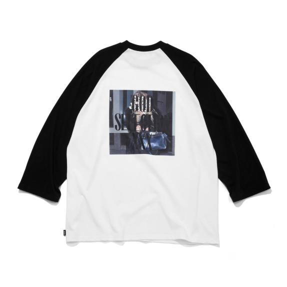 GOD SELECTION XXX]RAGLAN SLEEVE T-SHIRT/WHITE(GX-S25-RT-02) – R&Co.