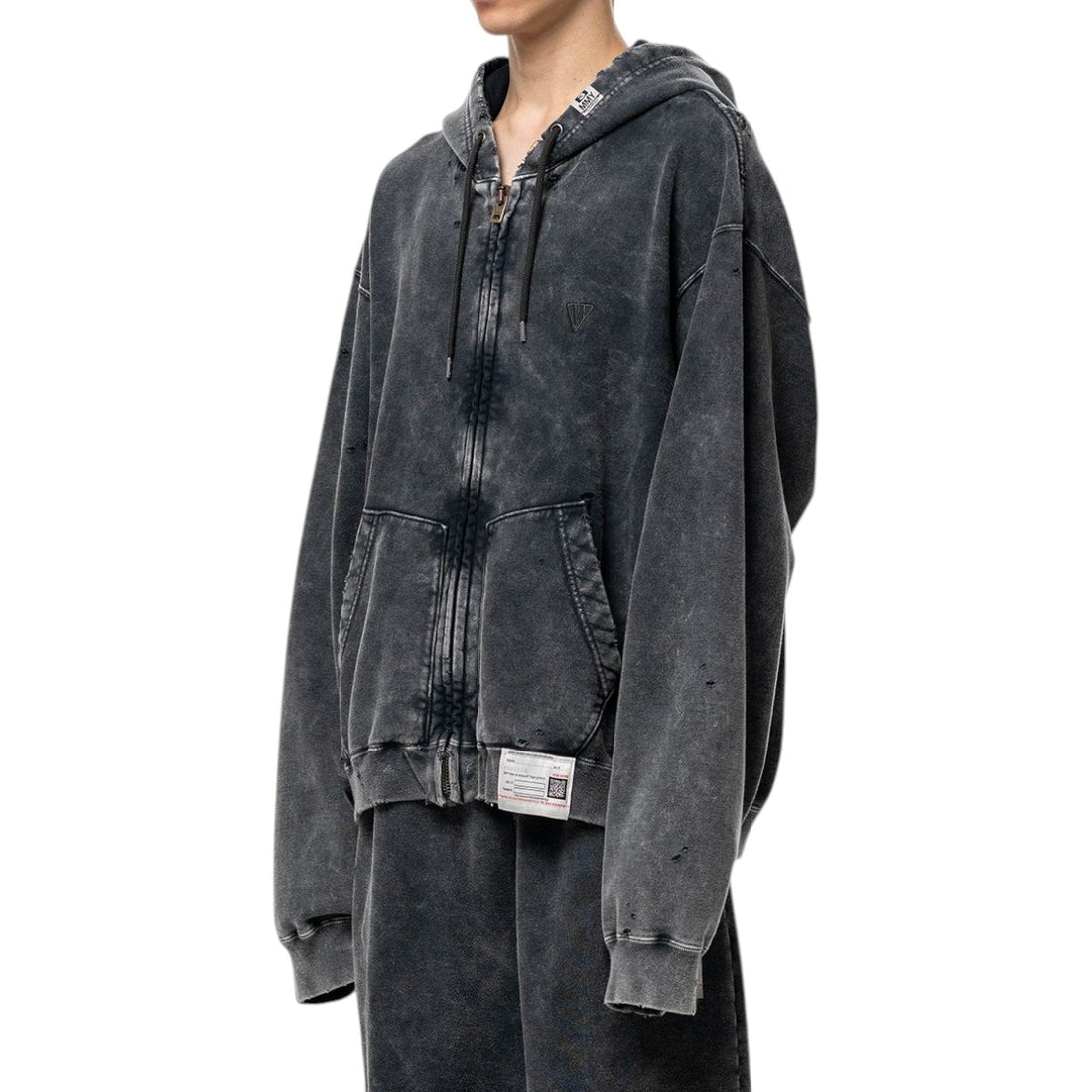 [MAISON MIHARA YASUHIRO]BLEACHED SWEAT PARKA(A17PK541)