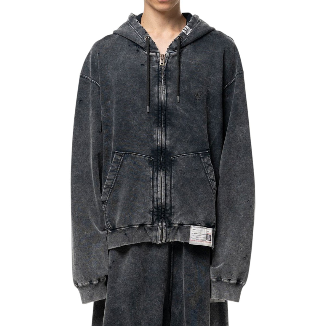 [MAISON MIHARA YASUHIRO]BLEACHED SWEAT PARKA(A17PK541)
