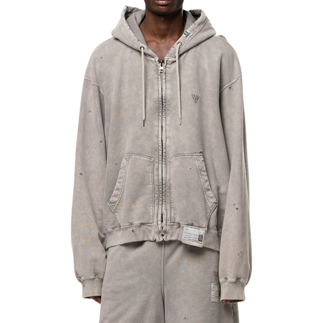 [MAISON MIHARA YASUHIRO]BLEACHED SWEAT PARKA(A17PK541)