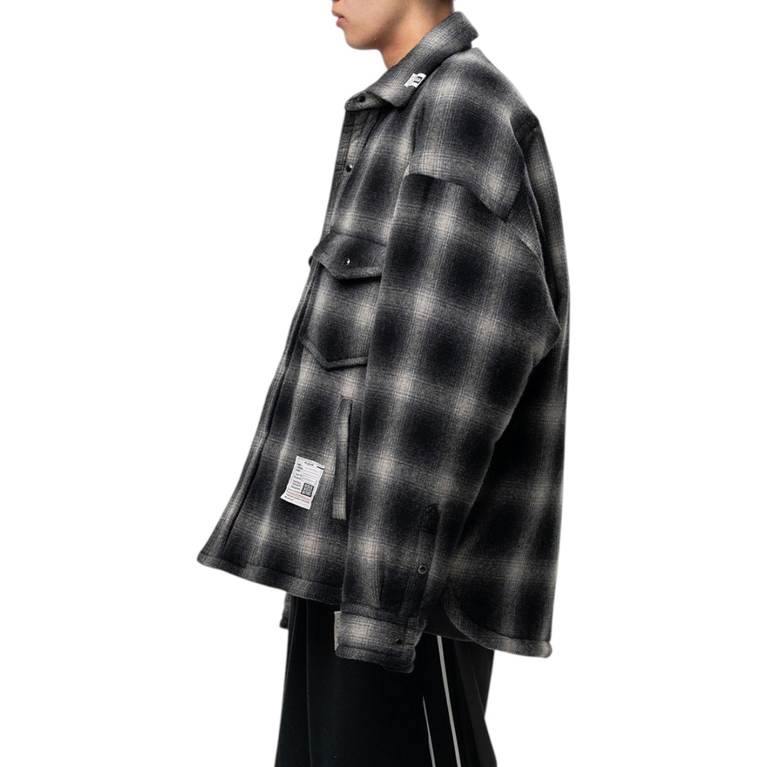 [MAISON MIHARA YASUHIRO]PUFFER CHECK SHIRT(J17SH185)