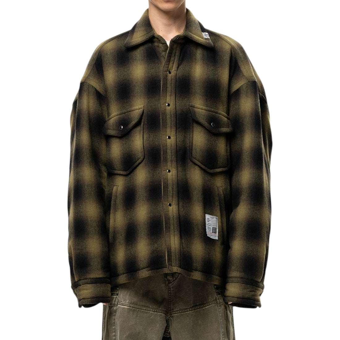 [MAISON MIHARA YASUHIRO]PUFFER CHECK SHIRT(J17SH185)