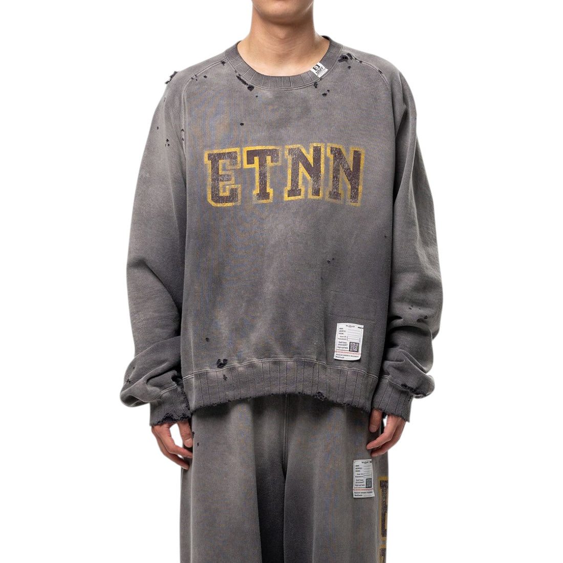 [MAISON MIHARA YASUHIRO]SUN FADED SWEAT PULL(J17PO723)