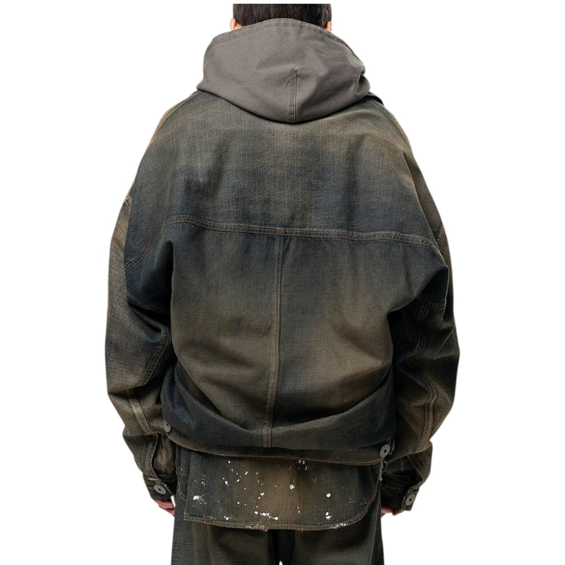 [MAISON MIHARA YASUHIRO]LAYERED DENIM JACKET(A17BL023)