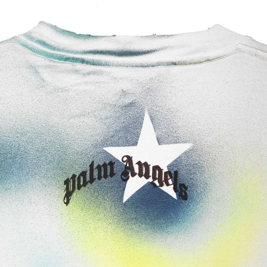 [Palm Angels]SPRAYED STARS VINT TEE/WHITE(PMAS23-059)