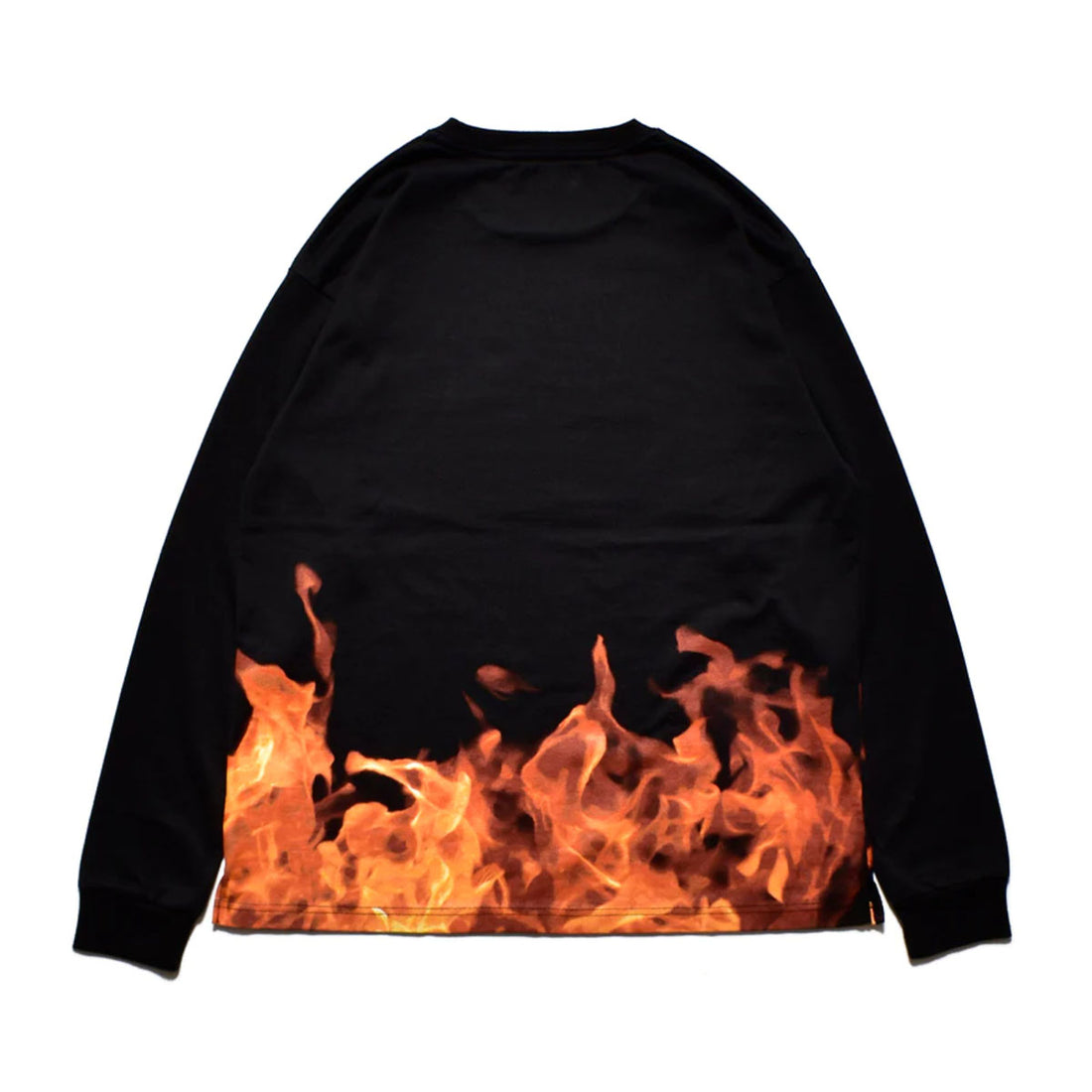 [MINEDENIM]Fire Pattern L/S T-Shirt/BLACK(2308-6005)