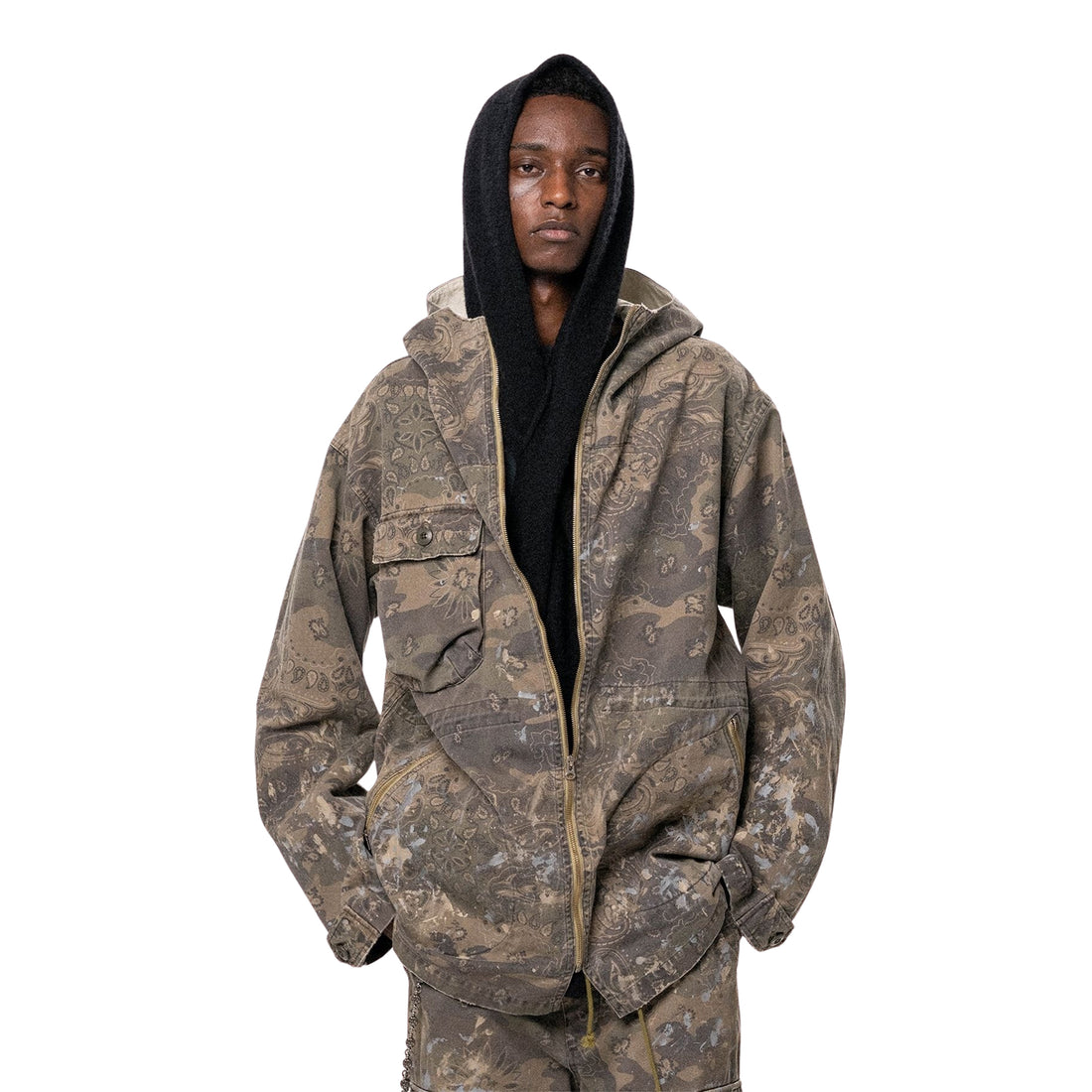 [KAMIYA] C4LA × KAMIYA Hooded Stole (G17AC303)