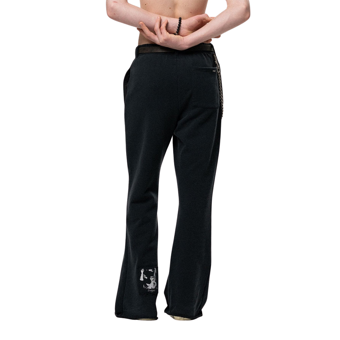 [KAMIYA] "Girl Patch" Bootcut Sweat Pants (G17PT103)