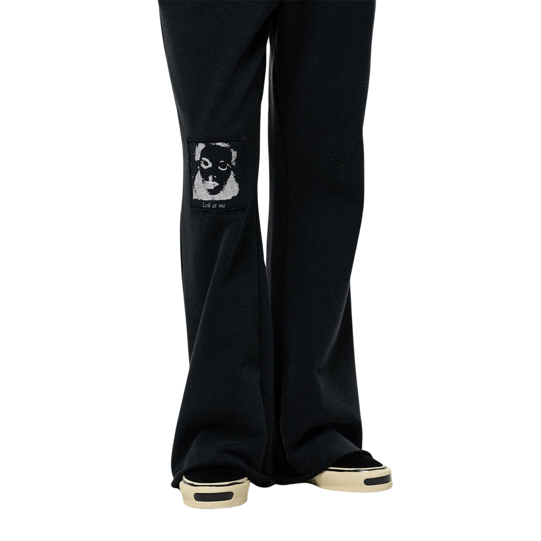 [KAMIYA] "Girl Patch" Bootcut Sweat Pants (G17PT103)