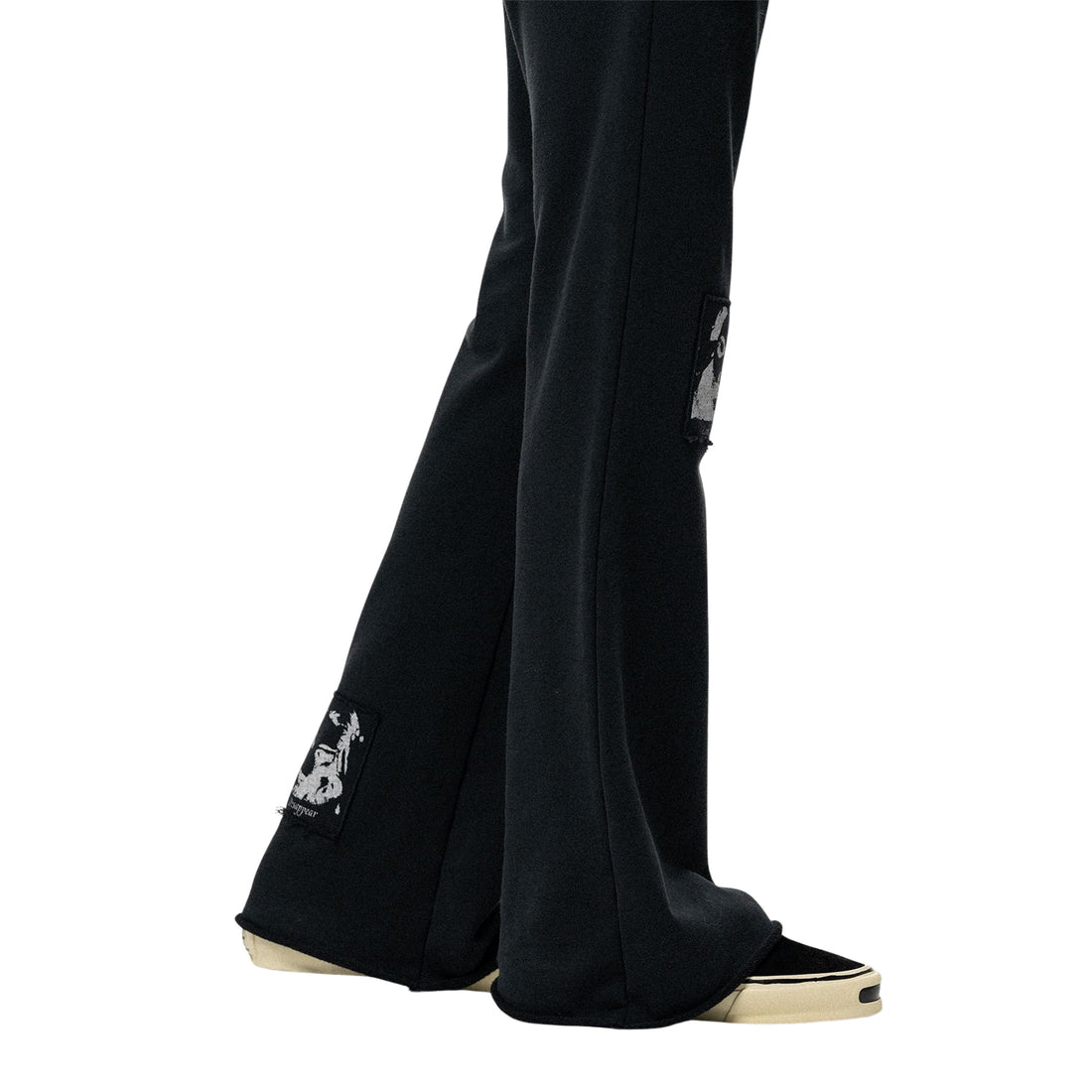 [KAMIYA] "Girl Patch" Bootcut Sweat Pants (G17PT103)