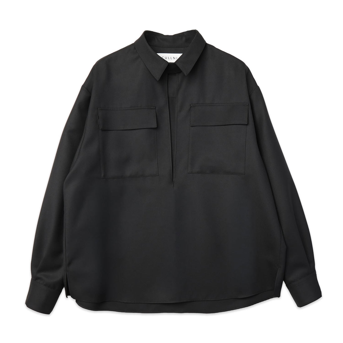 [CULLNI] Dry Gabardine Skipper Collar Long Sleeve Shirt (26-AW-004)