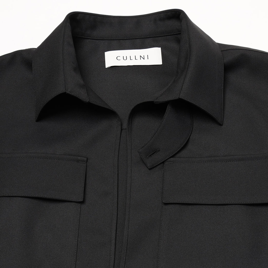 [CULLNI] Dry Gabardine Skipper Collar Long Sleeve Shirt (26-AW-004)