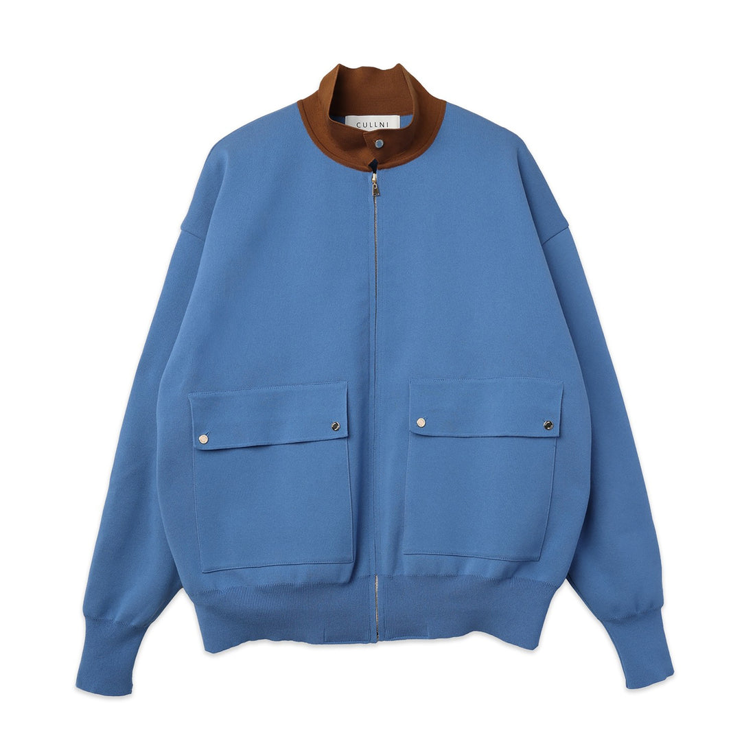 [CULLNI] Orgasnic Cotton Smooth Knit Big Pocket Zip Jacket (26-AW-038)