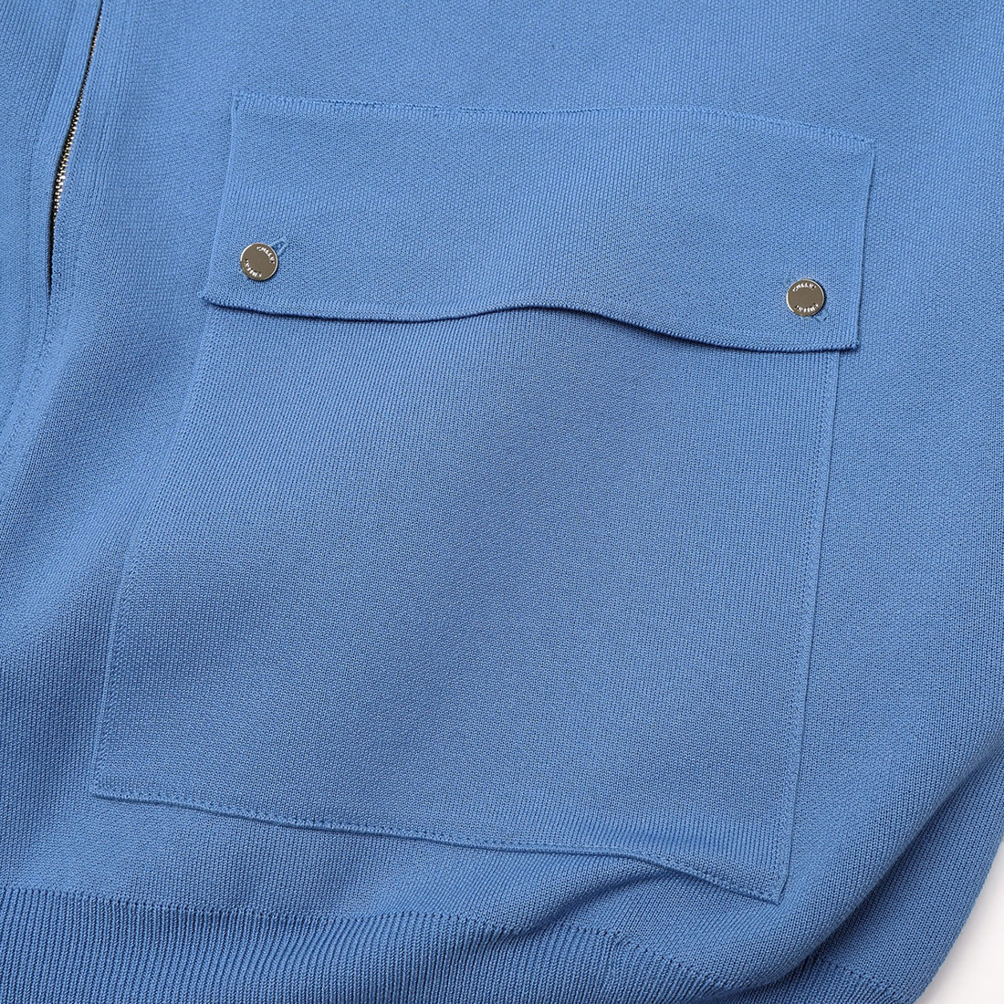 [CULLNI] Orgasnic Cotton Smooth Knit Big Pocket Zip Jacket (26-AW-038)