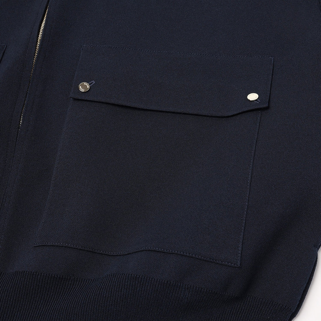 [CULLNI] Orgasnic Cotton Smooth Knit Big Pocket Zip Jacket (26-AW-038)