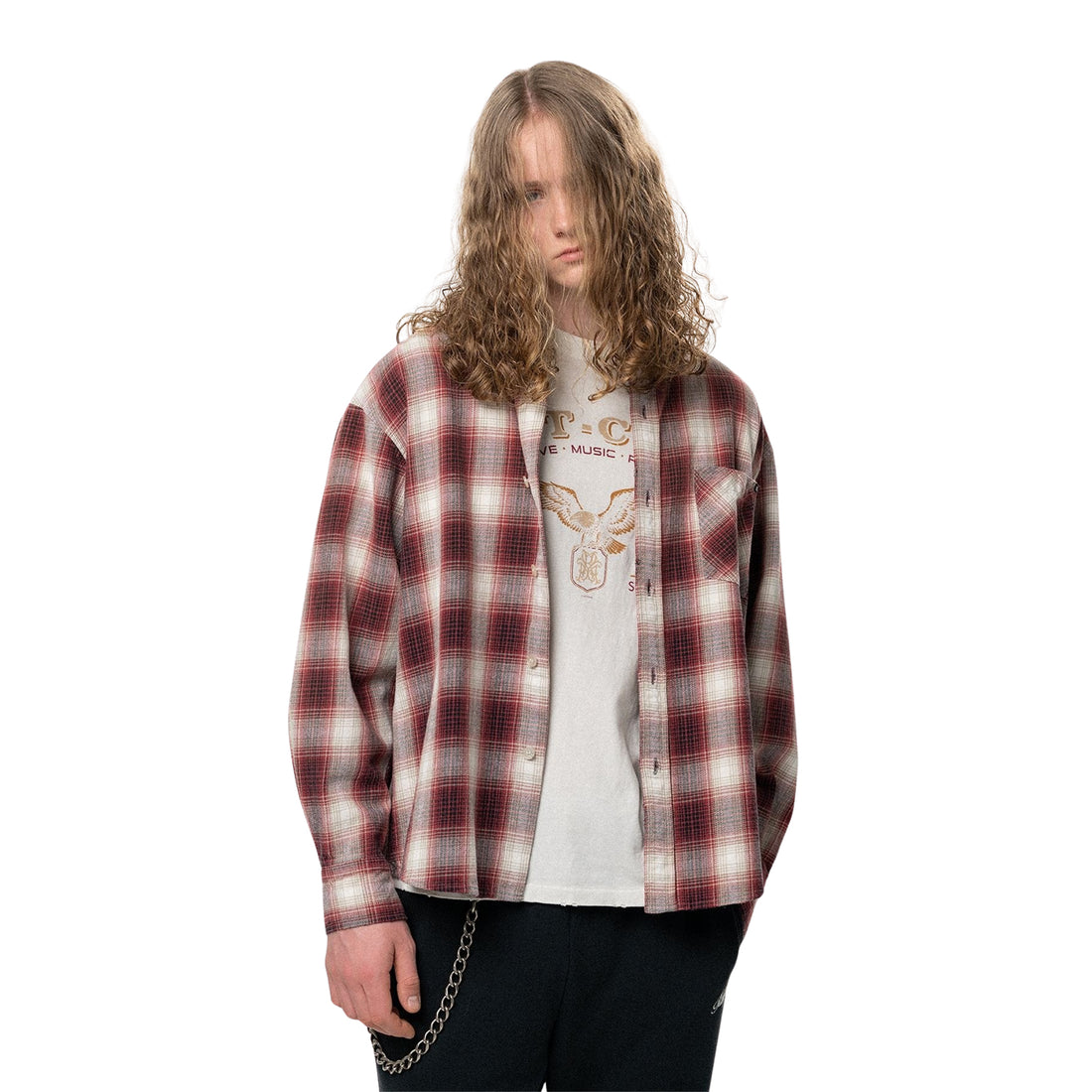 [KAMIYA] OG Check Sun Faded B/D Shirt (G17SH040)