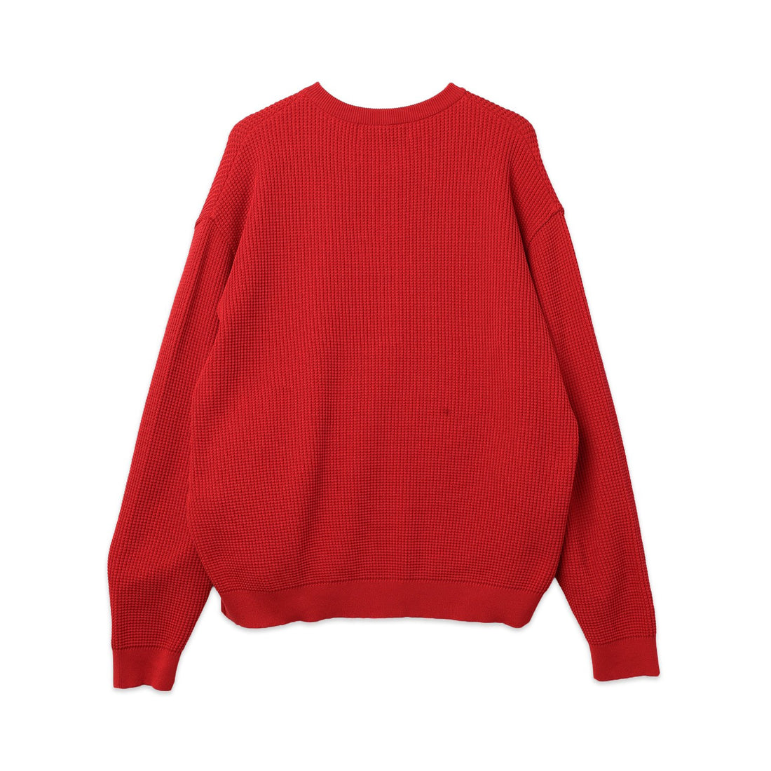 [CULLNI] Organic Cotton Waffle Minimal Henley Neck Knit Pullover (26-AW-039)
