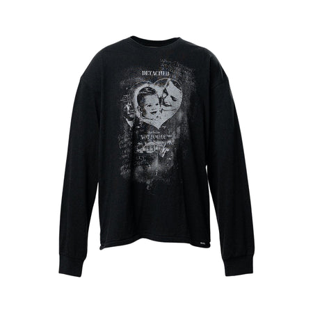 [KAMIYA] "DETACHED" L/S T-shirt (G17LT108)