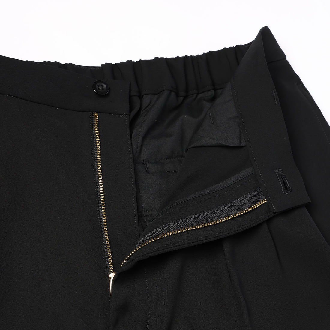 [CULLNI] Double Satin Decorative 3Tuck Wide Pants (26-AW-017)