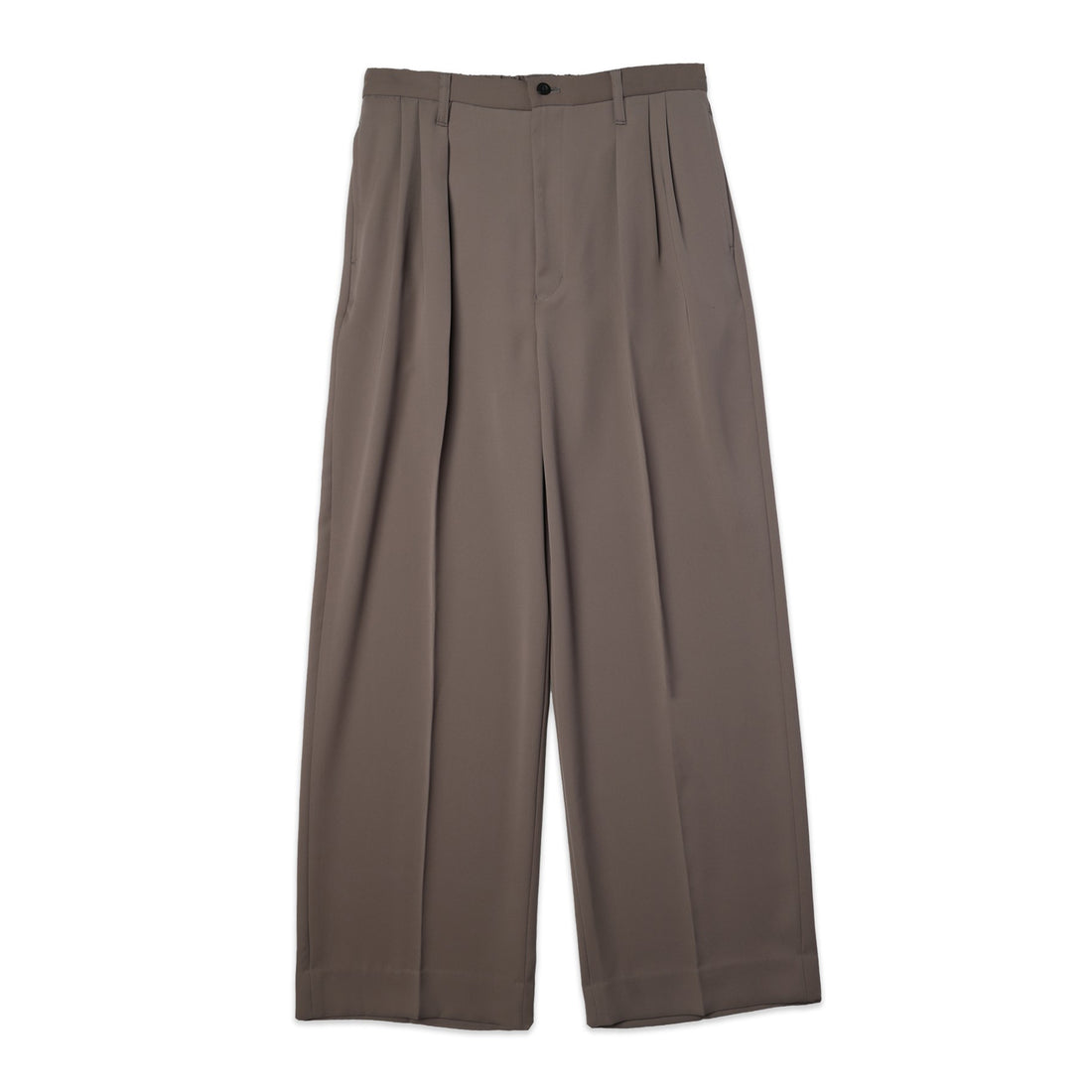 [CULLNI] Double Satin Decorative 3Tuck Wide Pants (26-AW-017)