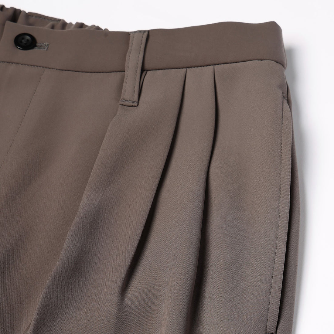 [CULLNI] Double Satin Decorative 3Tuck Wide Pants (26-AW-017)