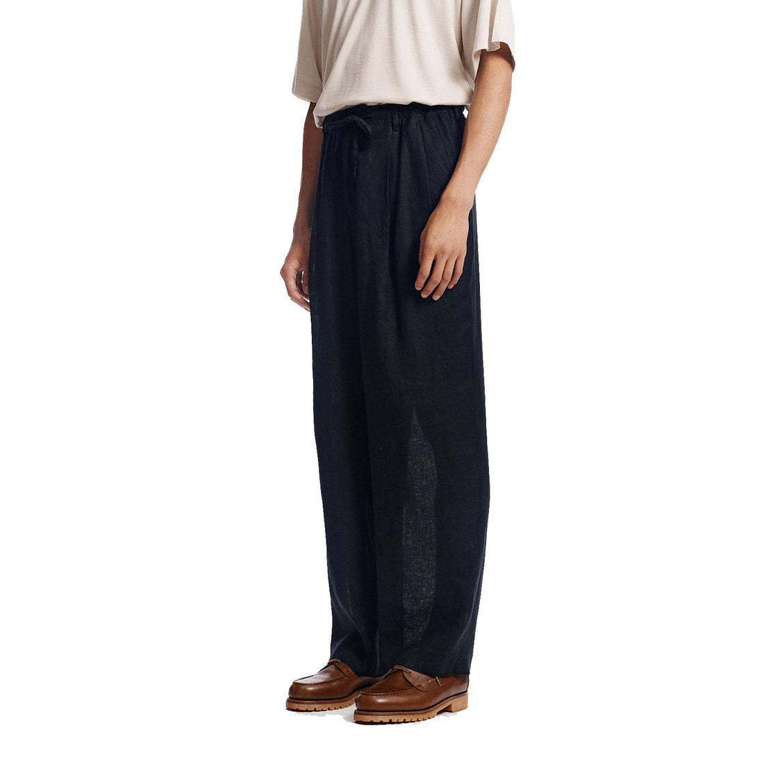 [MARKAWARE] ヘンプ細布 / ダブルプリーテッドイージートラウザーズ (A26A22PT02C)