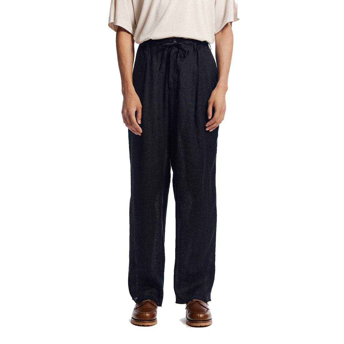 [MARKAWARE] ヘンプ細布 / ダブルプリーテッドイージートラウザーズ (A26A22PT02C)