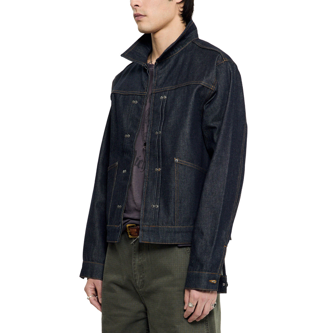 [NO MAINTENANCE] DOUBLE RIVET DENIM JKT (NM-2005-BU-2)