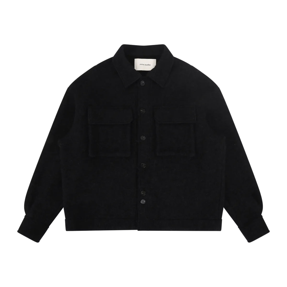 [ENTIRE STUDIOS] F JORD SHIRT BLACK (ESFW26SR02613)