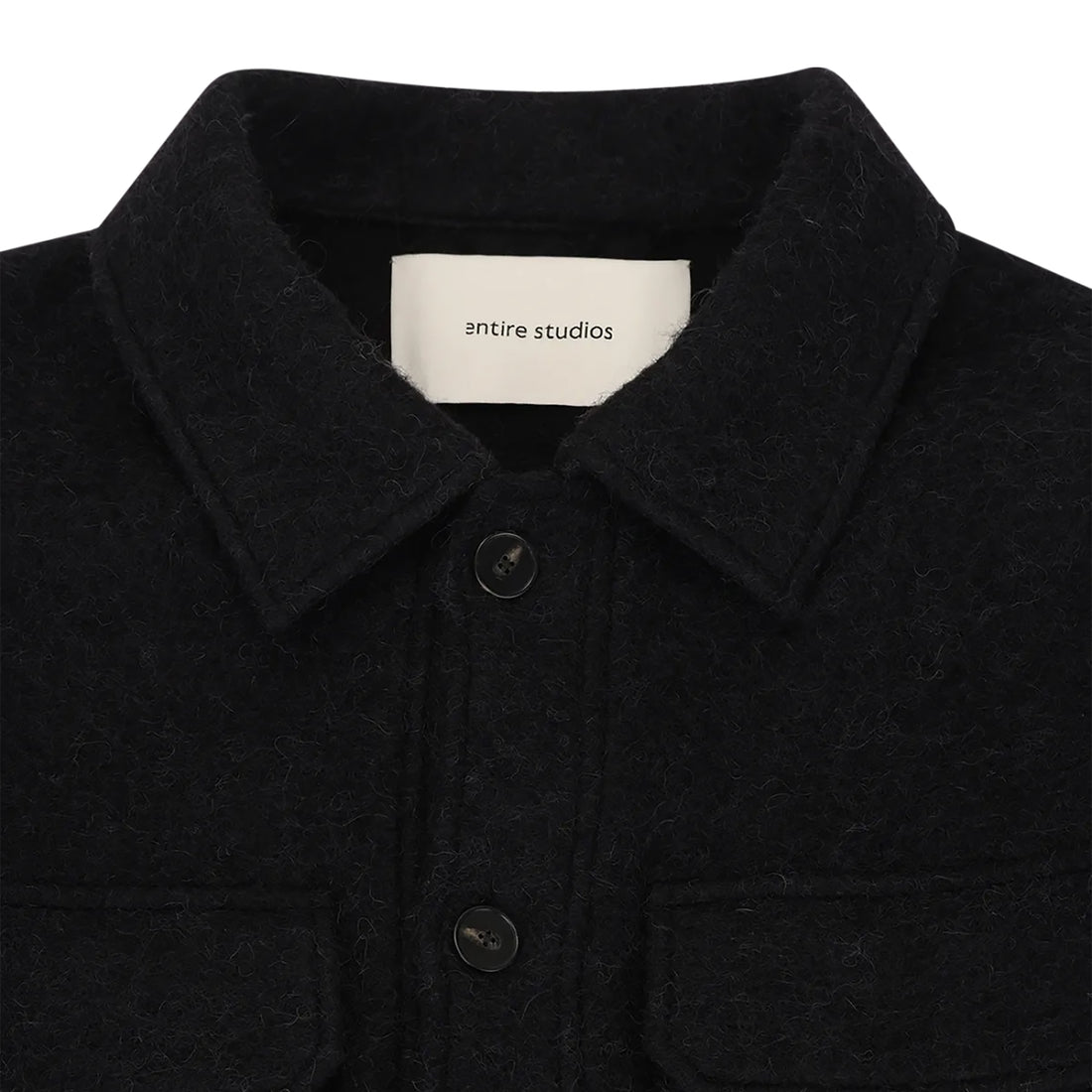 [ENTIRE STUDIOS] F JORD SHIRT BLACK (ESFW26SR02613)