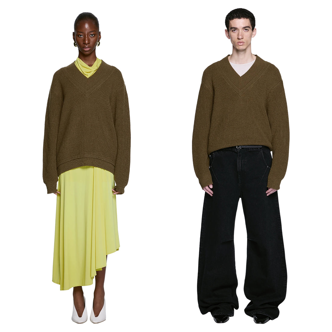 [ENTIRE STUDIOS] KNIT V-NECK (ESFW26JJ02073)