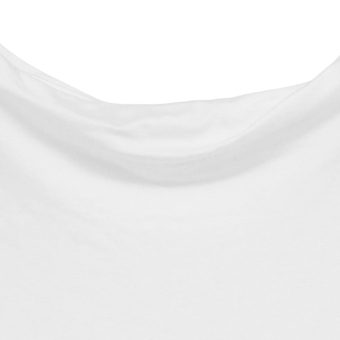 [CLANE]DRAPED OFF SHOULDER SOFT CUT TOPS/WHITE(10105-1083)