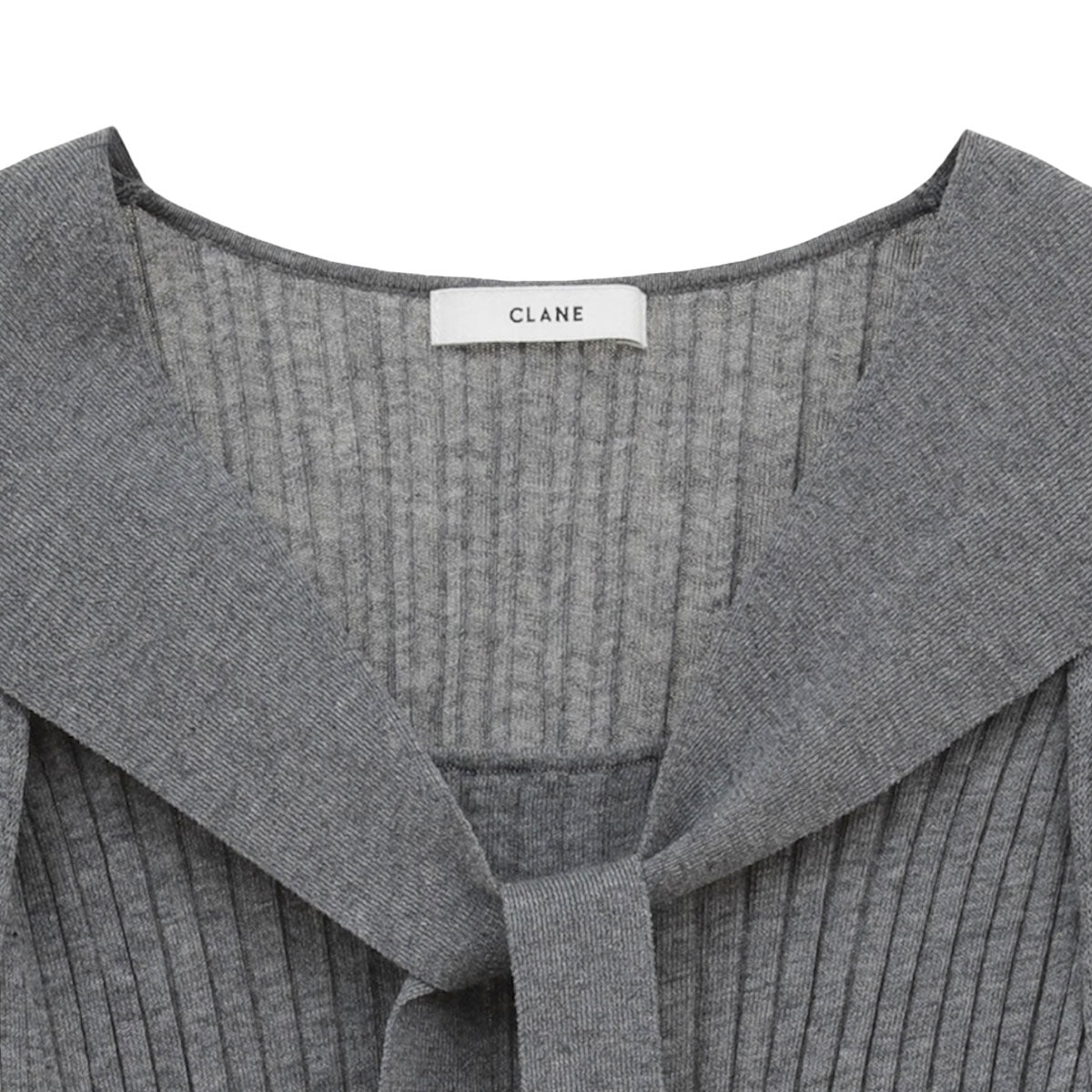 CLANE]SHEER RIB RIBBON KNIT TOPS/GRAY(10106-2103) – R&Co.