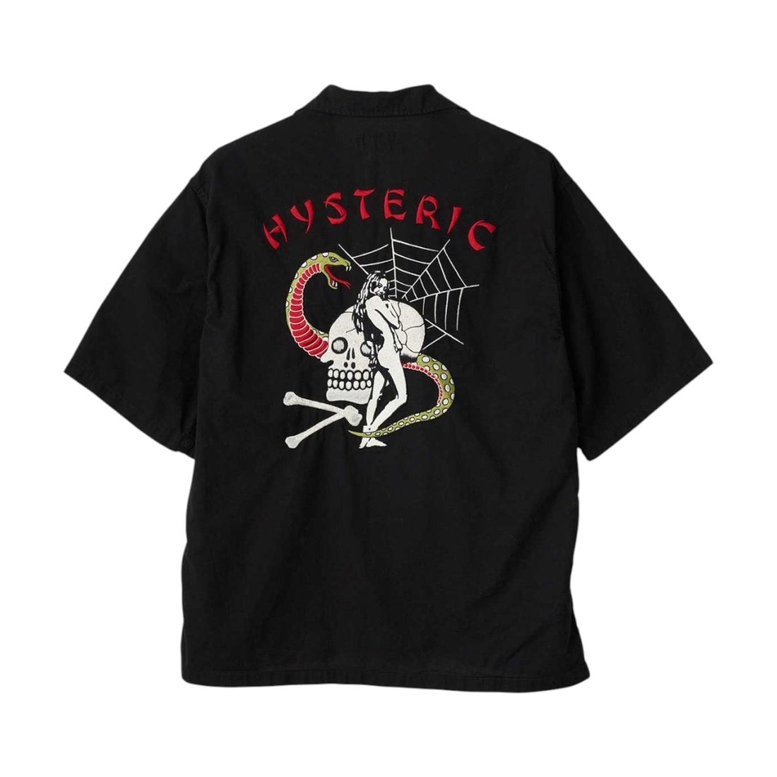 [HYSTERIC GLAMOUR]SNAKE&KULL刺繍ユーティリティシャツ(02261AH13)