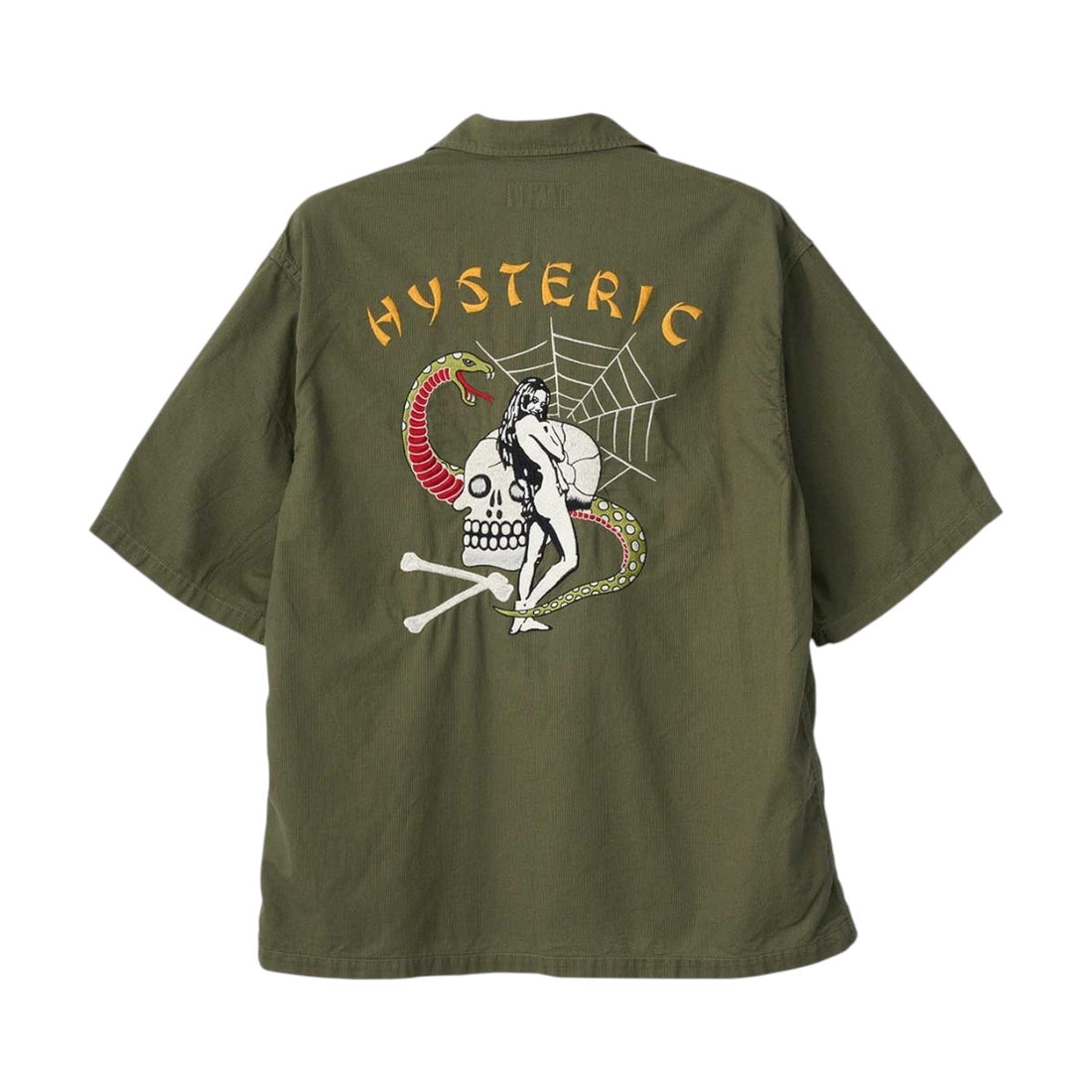 [HYSTERIC GLAMOUR]SNAKE&KULL刺繍ユーティリティシャツ(02261AH13)