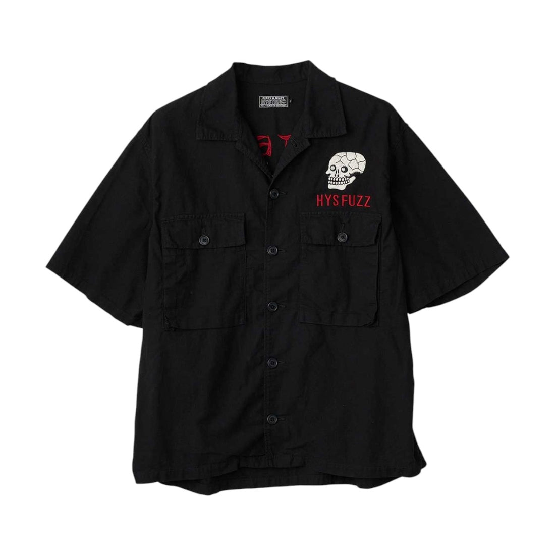 [HYSTERIC GLAMOUR]SNAKE&KULL刺繍ユーティリティシャツ(02261AH13)