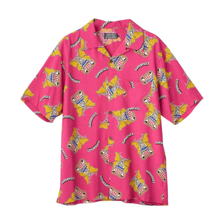 [HYSTERIC GLAMOUR]LEVITATED GIRL柄オープンカラーシャツ(02261AH10)