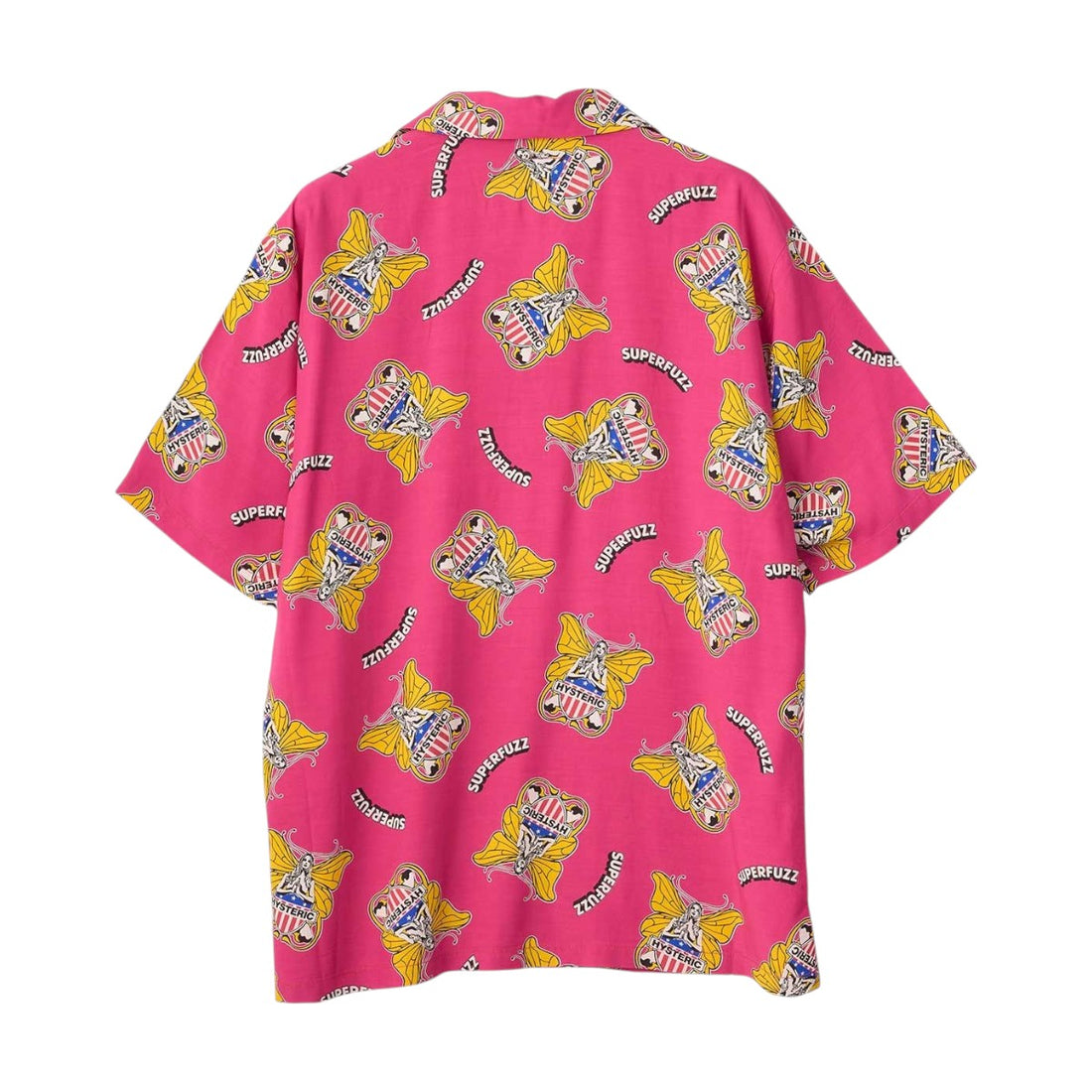 [HYSTERIC GLAMOUR]LEVITATED GIRL柄オープンカラーシャツ(02261AH10)