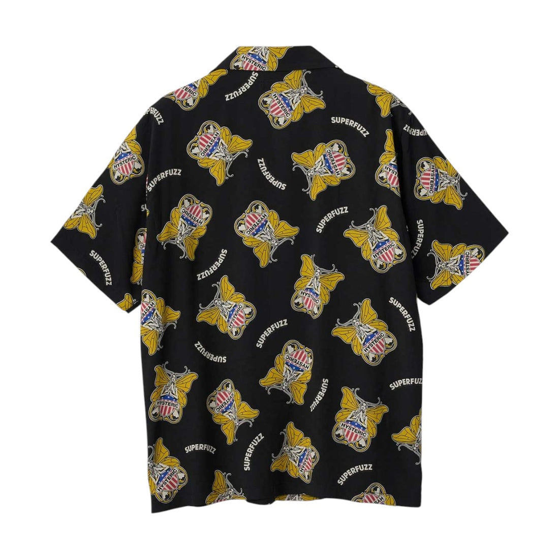 [HYSTERIC GLAMOUR]LEVITATED GIRL柄オープンカラーシャツ(02261AH10)