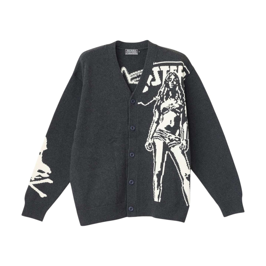 [HYSTERIC GLAMOUR]HYSTERIC WOMAN編込 カーディガン(02263ND01)