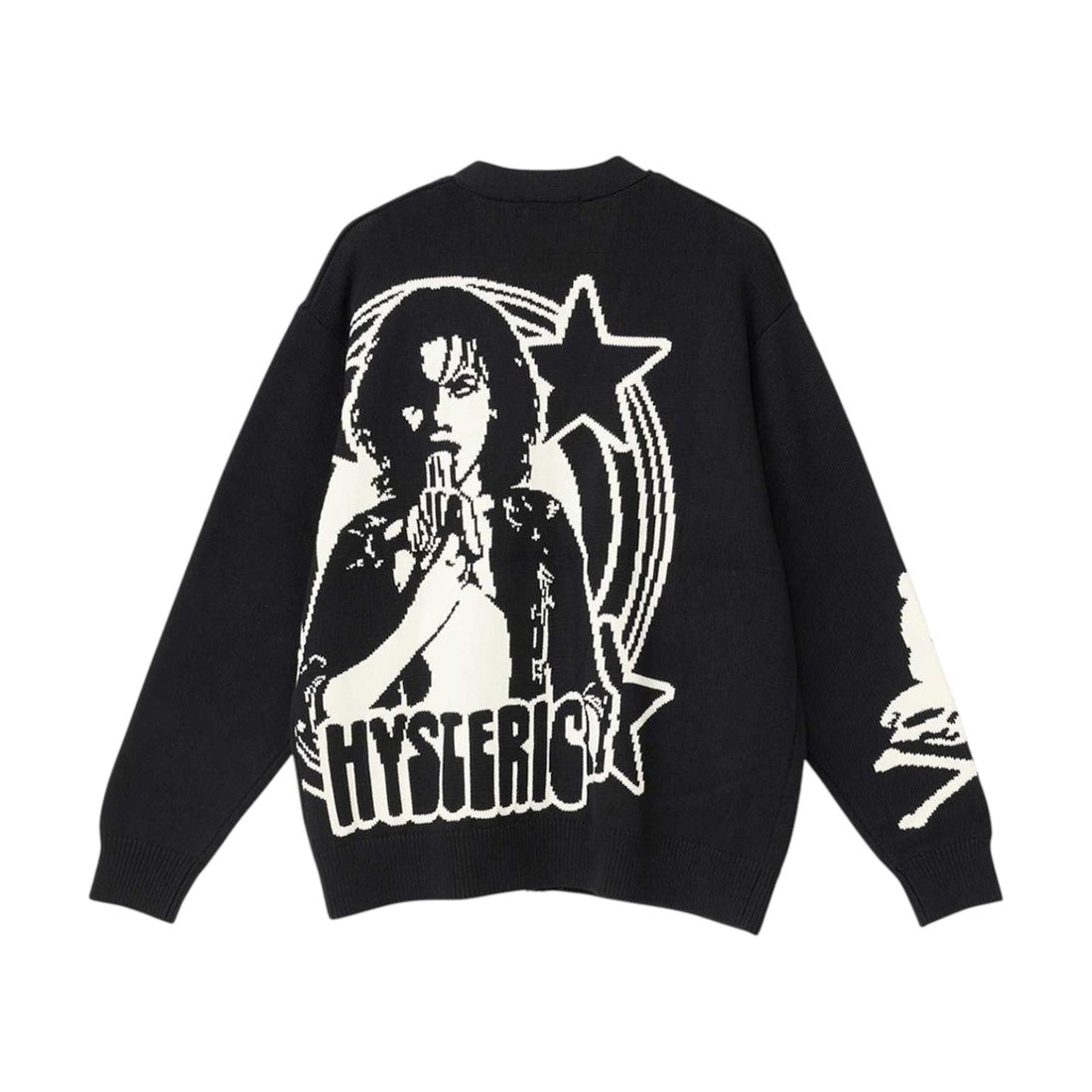 [HYSTERIC GLAMOUR]HYSTERIC WOMAN編込 カーディガン(02263ND01)