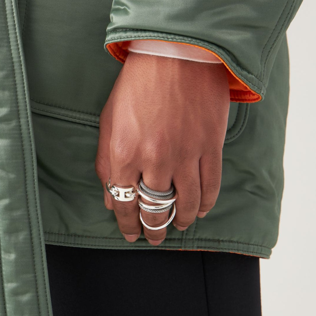 [AMBUSH]CHAIN RING 5/SILVER(12112304)
