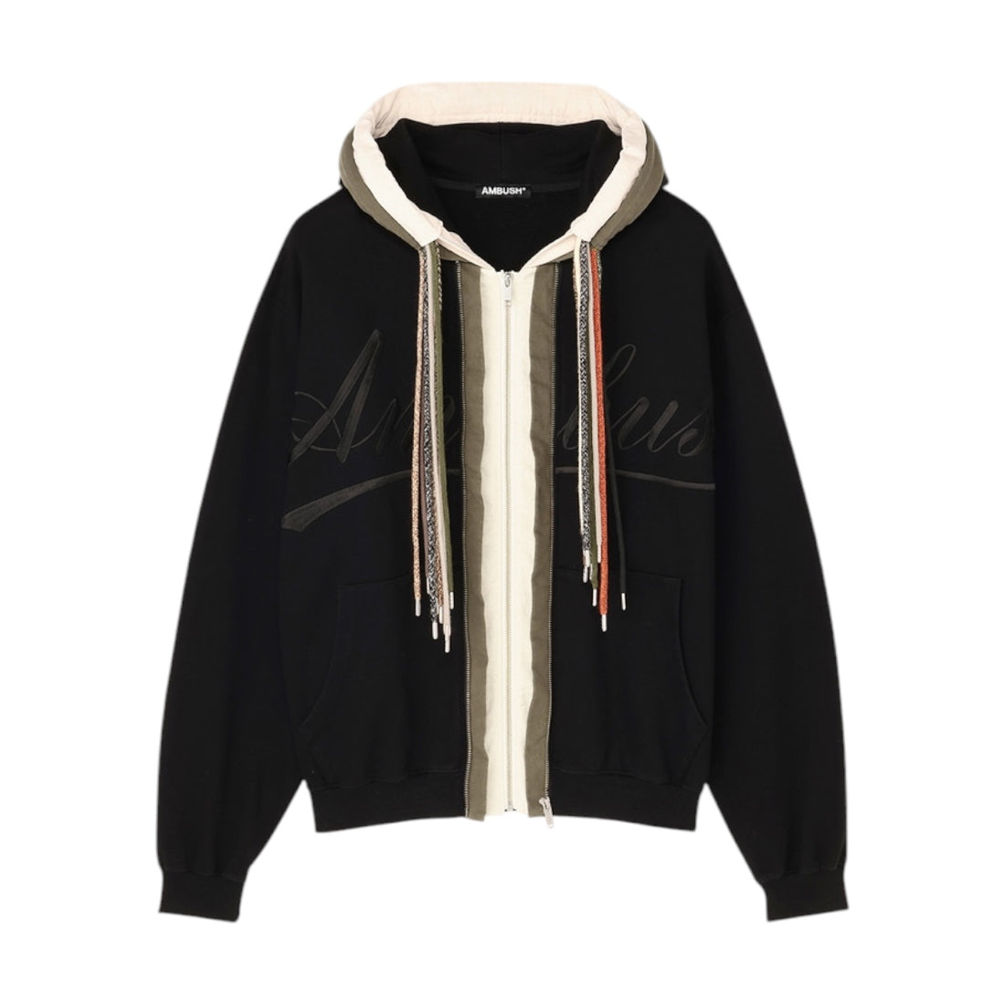 [AMBUSH]EMBROIDERY MULTICODE HOODIE/BLACK(12115836)